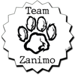 badge team zanimo blanc