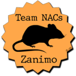 badge team zanimo NACs (Nouveaux Animaux de Compagnies) rat oranger
