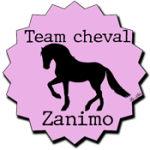 badge team zanimo cheval rose