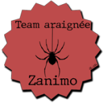 badge team zanimo araignee rouge