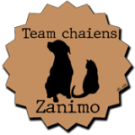 badge team zanimo chaiens (chat et chien) taupe