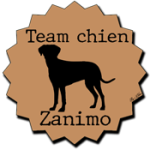 badge team zanimo chien taupe