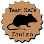 badge team zanimo NACs (Nouveaux Animaux de Compagnies) rat marron