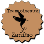 badge team zanimo oiseaux taupe