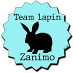 badge team zanimo lapin turquoise