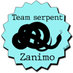badge team zanimo serpent turquoise