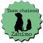 badge team zanimo chaiens (chat et chien) vert