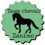badge team zanimo cheval vert