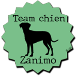 badge team zanimo chien vert