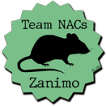badge team zanimo NACs (Nouveaux Animaux de Compagnies) rat vert