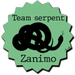 badge team zanimo serpent vert