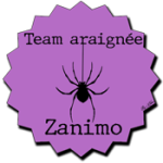 badge team zanimo araignee violet