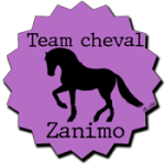 badge team zanimo cheval violet