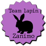 badge team zanimo lapin violet