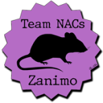 badge team zanimo NACs (Nouveaux Animaux de Compagnies) rat violet