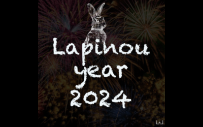 la pensine de lilou vous souhaite une bonne année 2024, une lapinou year !